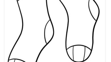 Çocuklar İçin Sevimli Çorap Boyama Sayfası