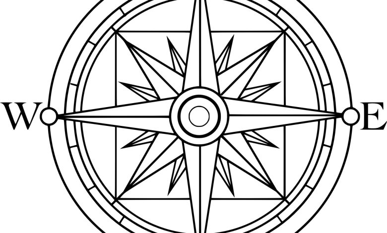 Çocuklar için Pusula Boyama Sayfası