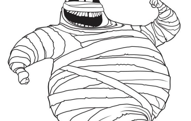 Şişman Mumya Boyama Sayfası