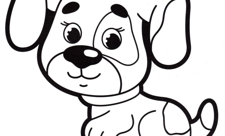 Sevimli Köpek Boyama Sayfası - Ücretsiz ve Kolay Boyama Etkinliği