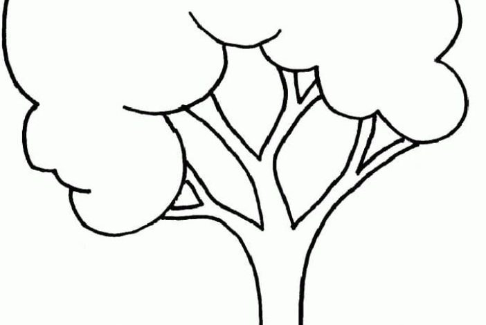 Çiçekler ve Ağaç Boyama Sayfası