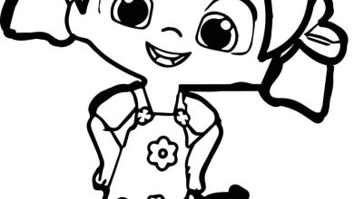 Kız ve Kaplumbağa ile Eğlenceli Boyama Sayfası