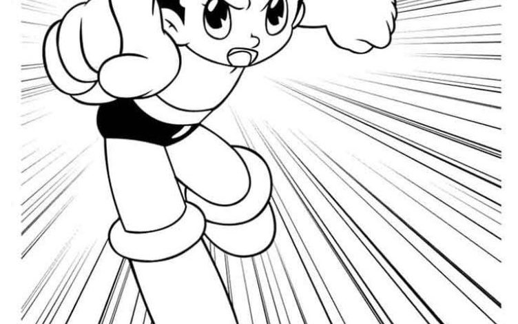 Popüler Çizgi Film Karakteri Boyama Sayfası Uçan Robot