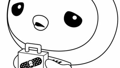 Sevimli Penguen Doktor Boyama Sayfası