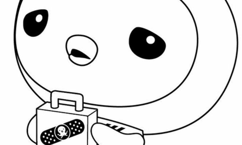 Sevimli Penguen Doktor Boyama Sayfası