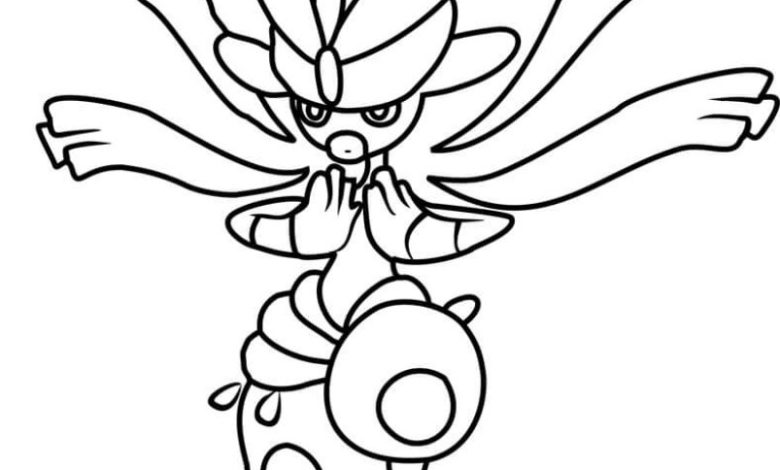 Pokemon Benzeri Karakter Boyama Sayfası Ejderha Görünümlü Yaratık