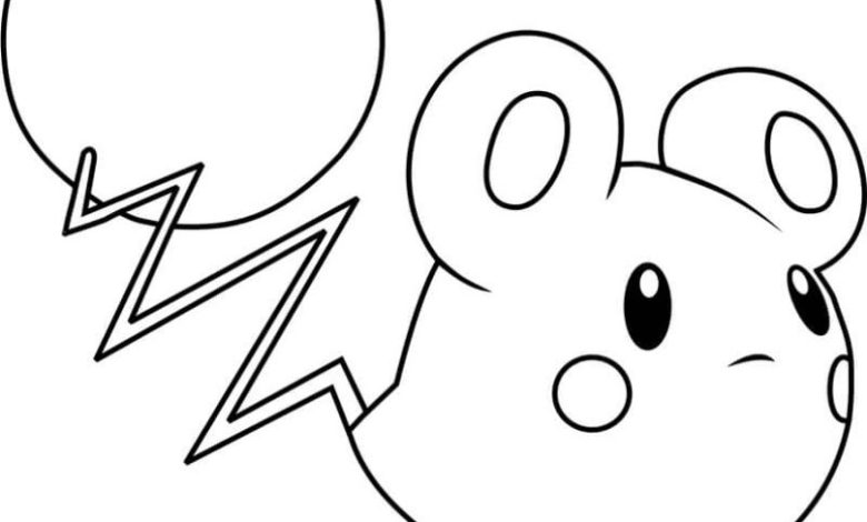 Pokémon Marill Boyama Sayfası - Eğlenceli ve Eğitim Aktivitesi