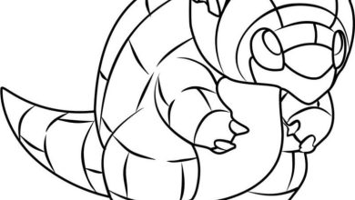 Sevimli Kaplumbağa Pokemon Boyama Sayfası - Ücretsiz İndirilebilir