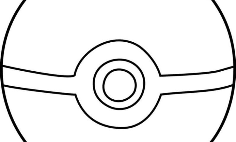 Poké Topu Boyama Sayfası Pokémon Temalı Eğlence