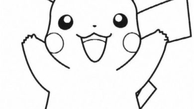 Pikachu Boyama Sayfası Eğlenceli Pokemon Karakteri Renkleriyle Canlandırın