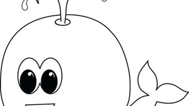 Sevimli Balina Boyama Sayfası - Çocuklar İçin Eğlenceli ve Kolay Boyama Aktivitesi