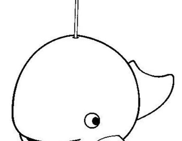 Su Fışkırtan Balina Boyama Sayfası