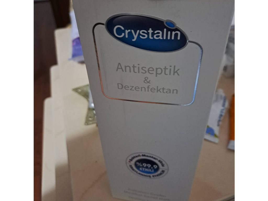 yatak yarası için antiseptik dezenfektan Crystalin