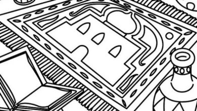 Otantik Halı ve Antik Eserler Boyama Sayfası Tarihi Dekorasyonlar ve El Sanatları