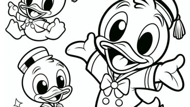 Sevimli Denizci Ördekler Boyama Sayfası - Çocuklar İçin Eğlenceli ve Öğretici