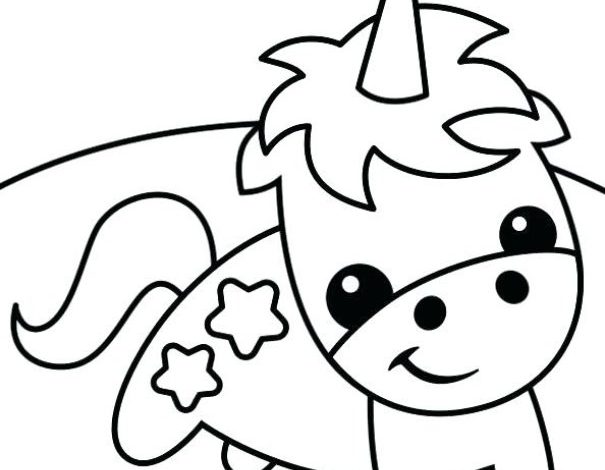 Sevimli Unicorn Boyama Sayfası Eğlenceli ve Yaratıcı Çizimler