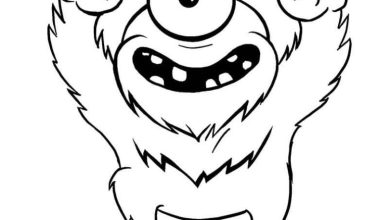 Sevimli Tek Gözlü Canavar Boyama Sayfası Eğlenceli ve Renkli Bir Deneyim
