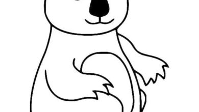 Sevimli Koala Boyama Sayfası - Çocuklar İçin Eğitici Çizimler