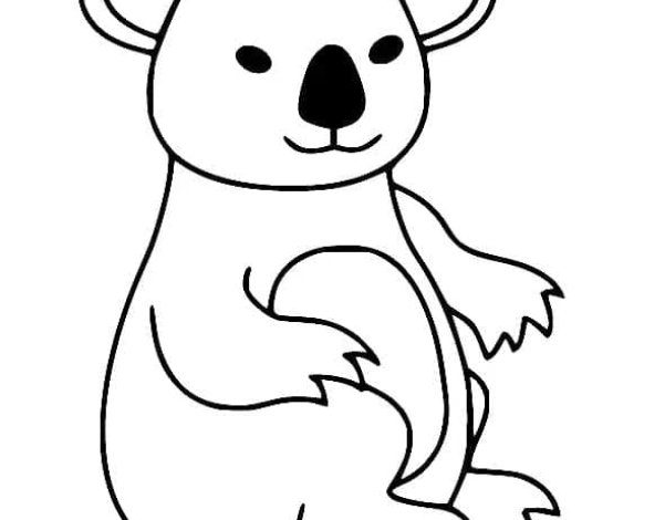 Sevimli Koala Boyama Sayfası - Çocuklar İçin Eğitici Çizimler