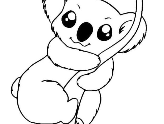 Sevimli Koala Boyama Sayfası Çocuklar İçin Eğlenceli ve Öğretici Bir Aktivite