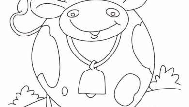 Sevimli İnek Boyama Sayfası - Çocuklar İçin Eğlenceli ve Eğitimli