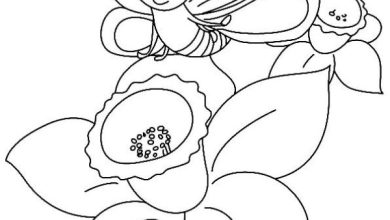 Peri Ve Çiçekler Boyama Sayfası Çocuklar İçin Eğlenceli Bir Aktivite