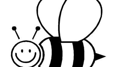 Gülen Yüzlü Arı Boyama Sayfası