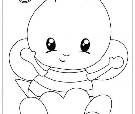 Sevimli Kalpli Arı Boyama Sayfası Çocuklar İçin Eğlenceli ve Öğretici Bir Aktivite