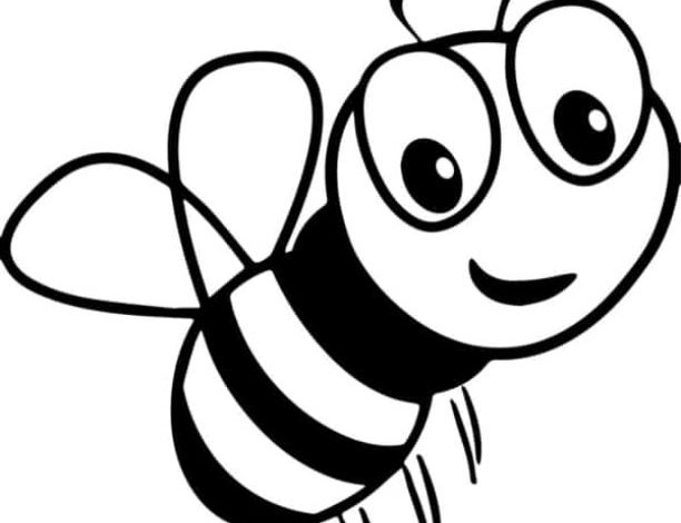 Sevimli Arı Boyama Sayfası Çocuklar için Eğlenceli ve Yaratıcı Bir Aktivite