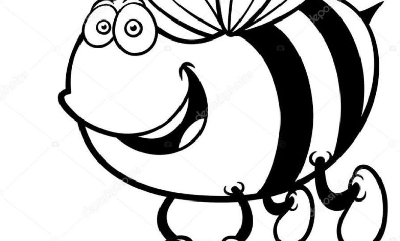 Çocuklar için Bal Arısı Boyama Sayfası - Şirin ve Eğlenceli