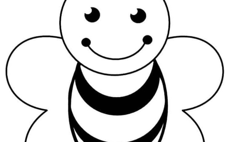 Sevimli Arı Boyama Sayfası