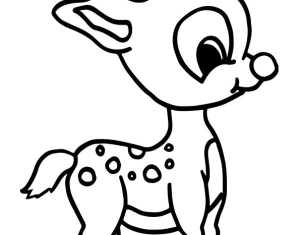 Sevimli Geyik Boyama Sayfası – Çocuklar İçin Eğlenceli ve Öğretici Faaliyet