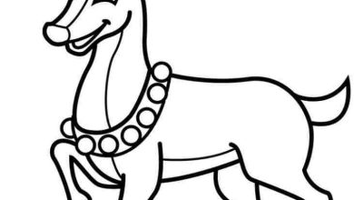 Sevimli Bir Ren Geyiği Boyama Sayfası - Çocuklar İçin Yeni Yıl Kutlaması