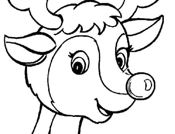 Sevimli Ren Geyiği Boyama Sayfası - Çocuklar İçin Eğlenceli ve Eğitici