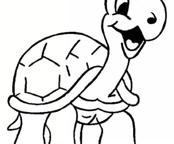 Sevimli Kaplumbağa Boyama Sayfası Çocuklar İçin Eğlenceli ve Öğretici