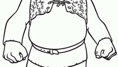 Shrek Boyama Sayfası Kolay ve Eğlenceli Karakter Çizimi