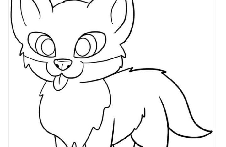 Sevimli Köpek Boyama Sayfası için Eğlenceli ve Öğretici Aktivite