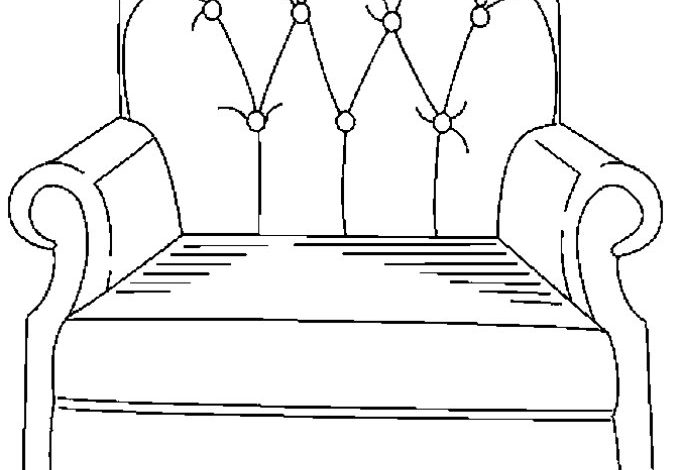 Koltuk Boyama Sayfası Rahat ve Şık Bir Koltuk Çizimi