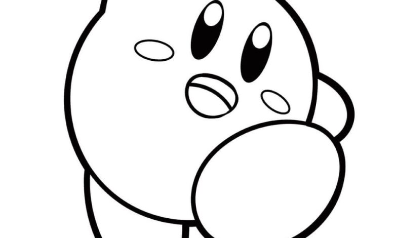 Kirby Boyama Sayfası Sevimli Maceraperest