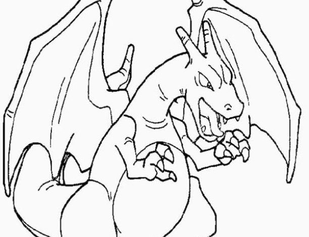 Çizgi Film Ejderhası Boyama Sayfası Detaylı Çizim ile Eğlenceli Boyama