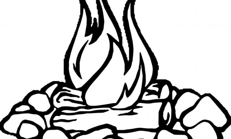 Kamp Ateşi Boyama Sayfası Çocuklar İçin Eğlenceli ve Eğitici