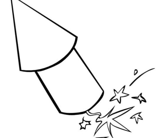 Patlayan Havai Fişek Boyama Sayfası - Çocuklar İçin Eğlenceli ve Yaratıcı Aktivite