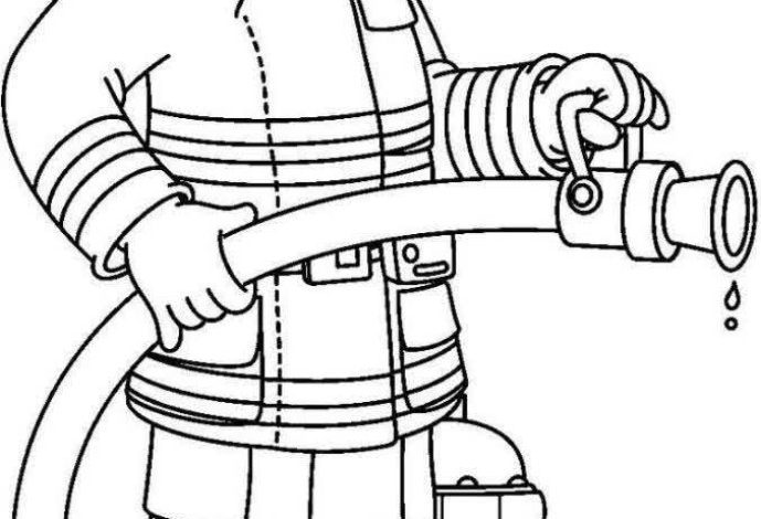 İtfaiyeci Boyama Sayfası Kahraman İtfaiyeci Çizimi ile Eğlenceli ve Eğitici Boyama Aktivitesi