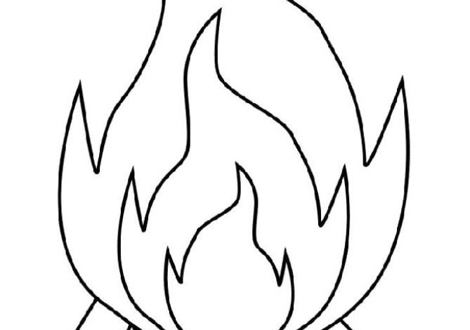 Kamp Ateşi Boyama Sayfası - Eğlenceli ve Öğretici Boyama Aktivitesi