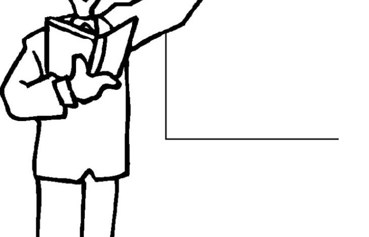 Öğretmen Konseptli Boyama Sayfası