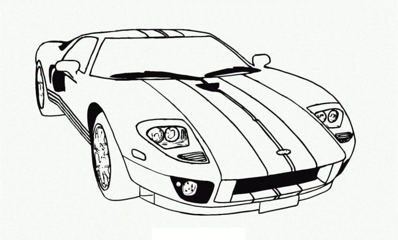 Spor Araba Boyama Sayfası Detaylı Çizimler ve Renk Seçenekleriyle Eğlenceli Aktivite