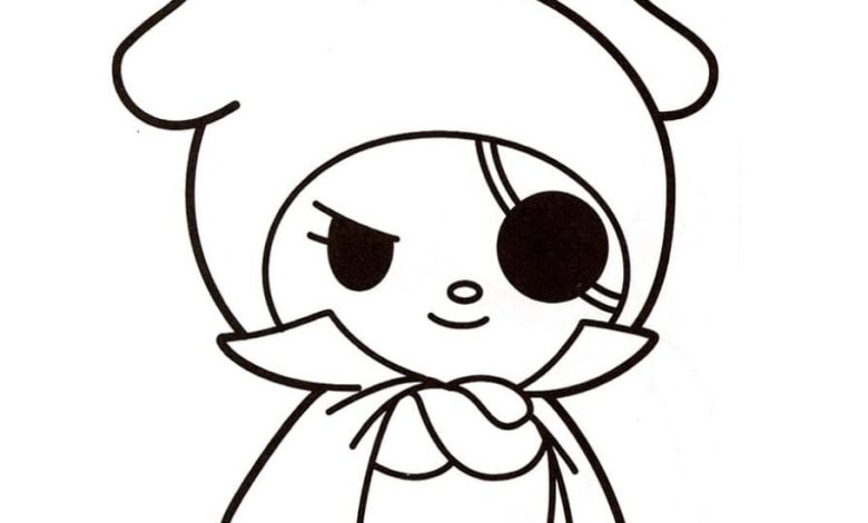 Çizgi Film Karakteri Boyama Sayfası Sevimli Pelerinli Kahraman