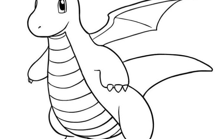 Ejderha Boyama Sayfası Sevimli Kanatlı Canavar