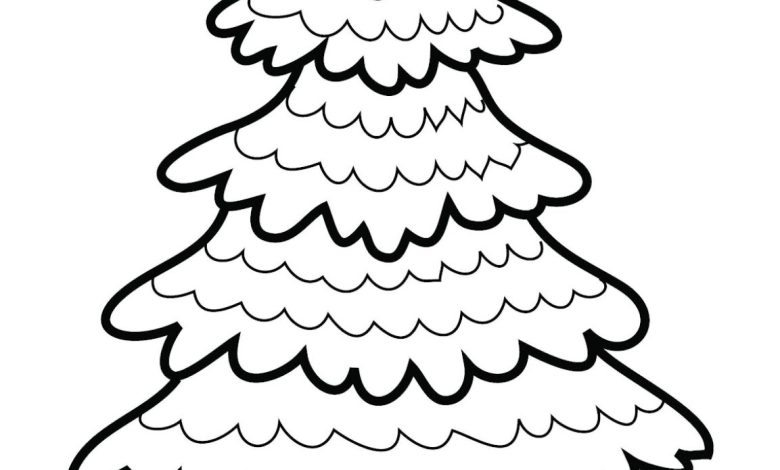 Çam Ağacı Boyama Sayfası İçin Detaylı ve Eğlenceli Tasarım