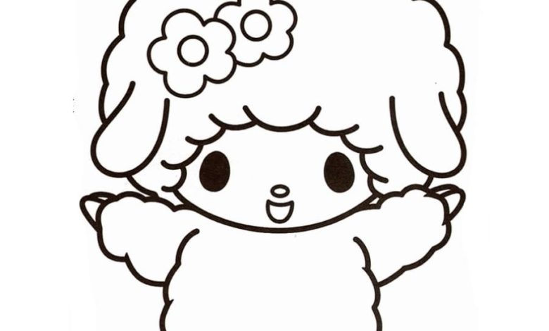 Sevimli Kuzu Boyama Sayfası Çocuklar İçin Eğlenceli ve Yaratıcı Bir Çizim